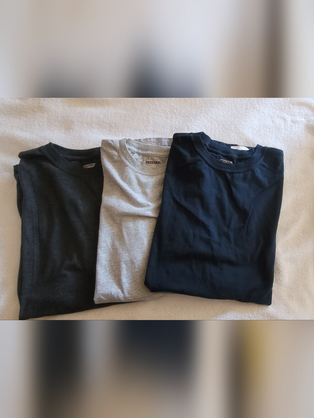 3 Jerzees Russell Corp. Short Sleeve T-Shirts Size L Great Condition (bin 2)